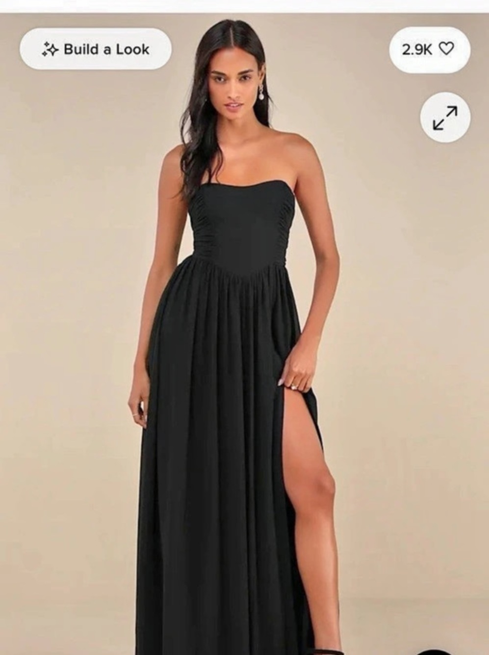 Lulus Luxe Favorite Black Strapless Ruched Maxi Dress Strapless Ruched Maxi